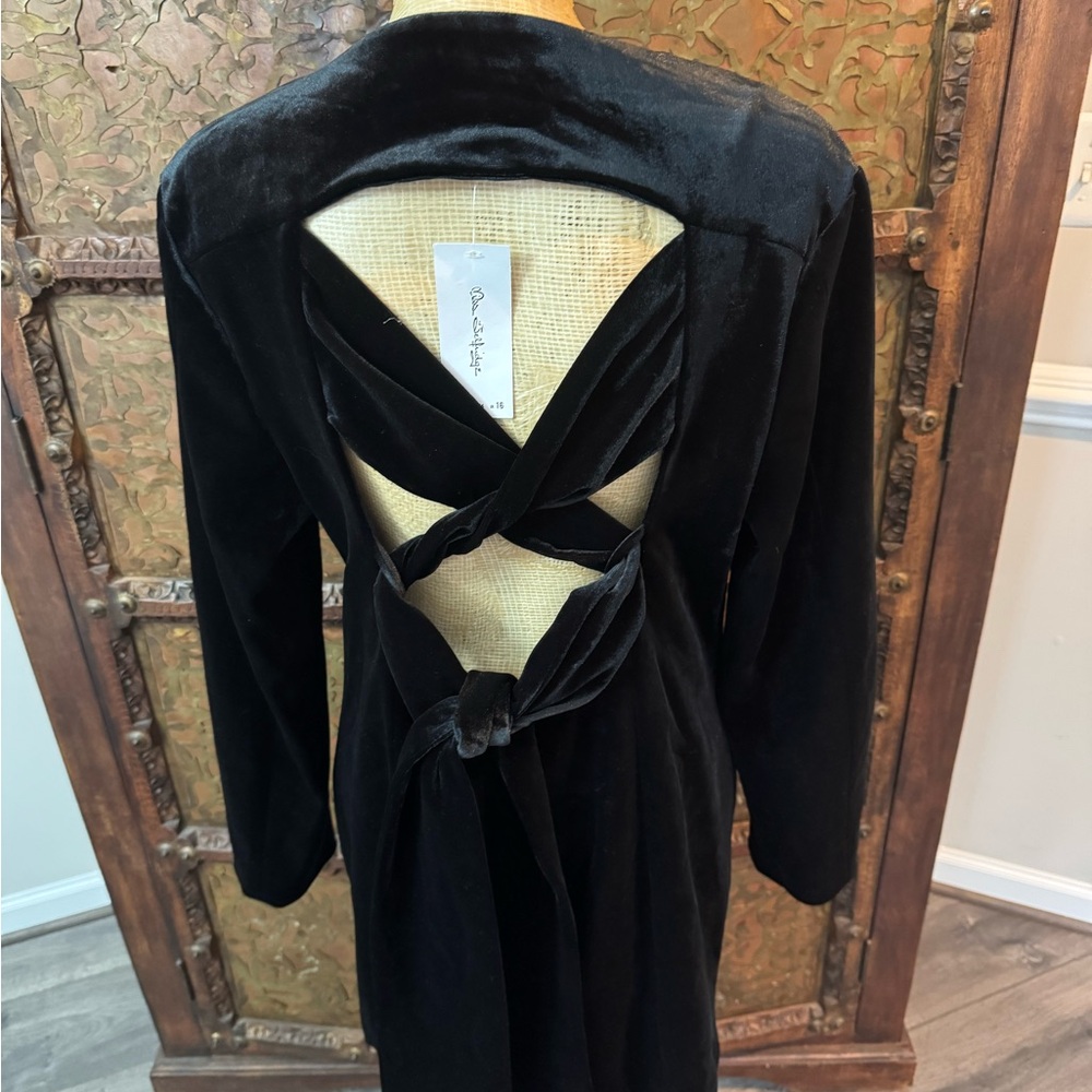 Miss‎ Selfridge Black Velvet Blazer 12 - Picture 3 of 12
